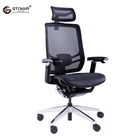 Mesh Office Executive Chair 55mm PA Castor High Back With Headrest