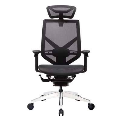 3D Swivel High Back Mesh Office Chair​ Ergonomic Polished Aluminum