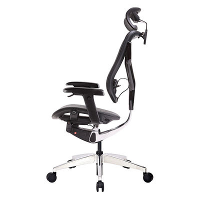 Black PA Plastic Ergonomic Revolving Chair High Elastic Wintex Mesh Chair Lumbar Support