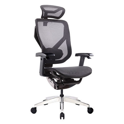 Black PA Plastic Ergonomic Revolving Chair High Elastic Wintex Mesh Chair Lumbar Support